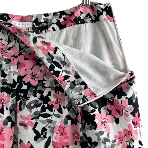 Charter Club La Vie L'Amour Floral Bloomcore Pleated Skirt (10) - Picture 7 of 16